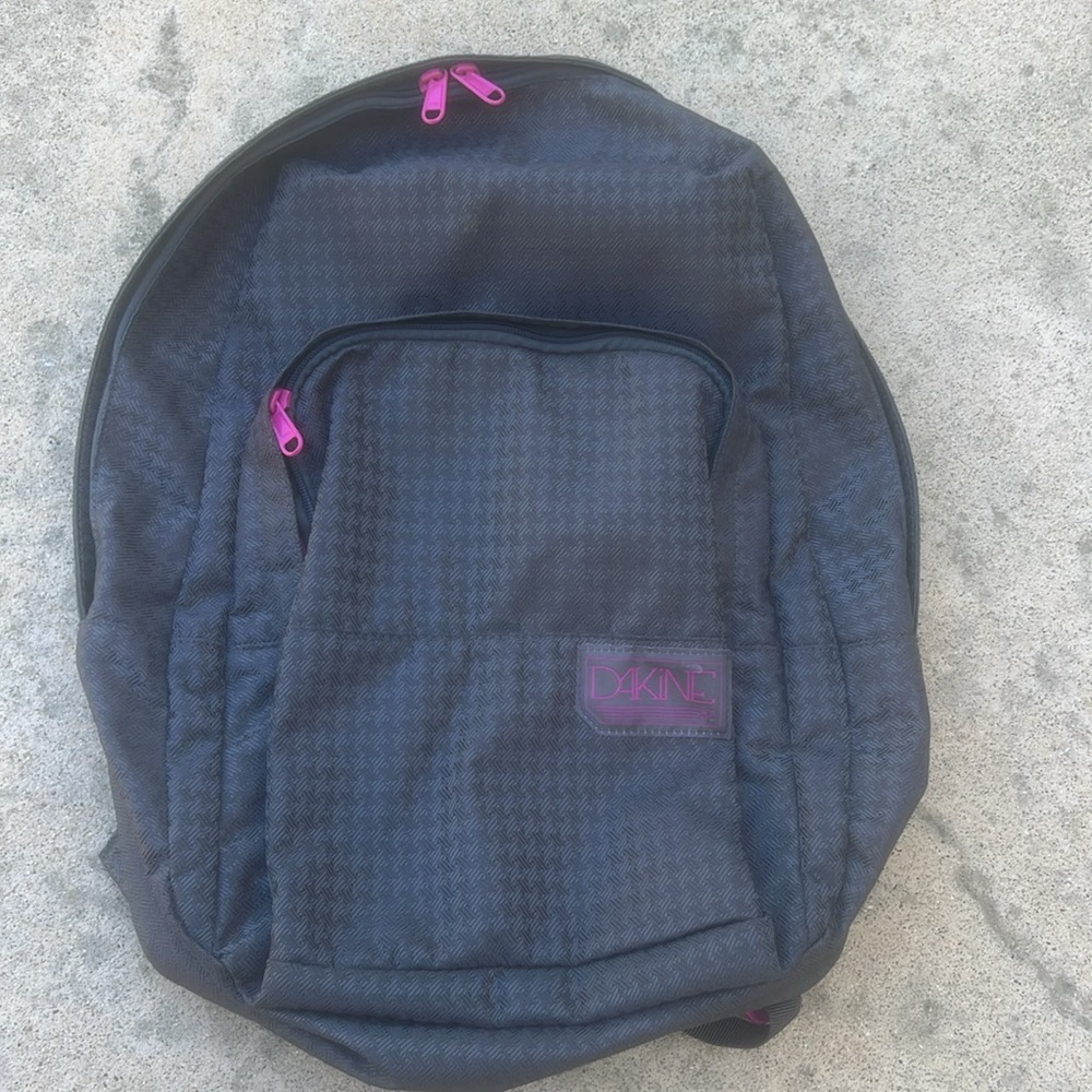 DAKINE Grey and Pink Backpack Book Shoulder Bag